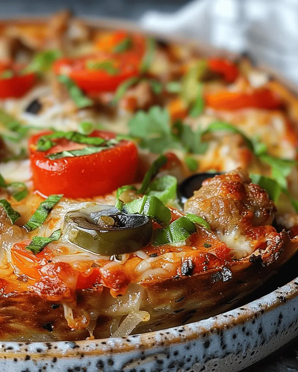 Low Carb Cottage Cheese Pizza Bowl: Easy Turkey Bacon Delight