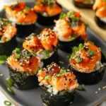 Easy Baked Salmon Sushi Cups