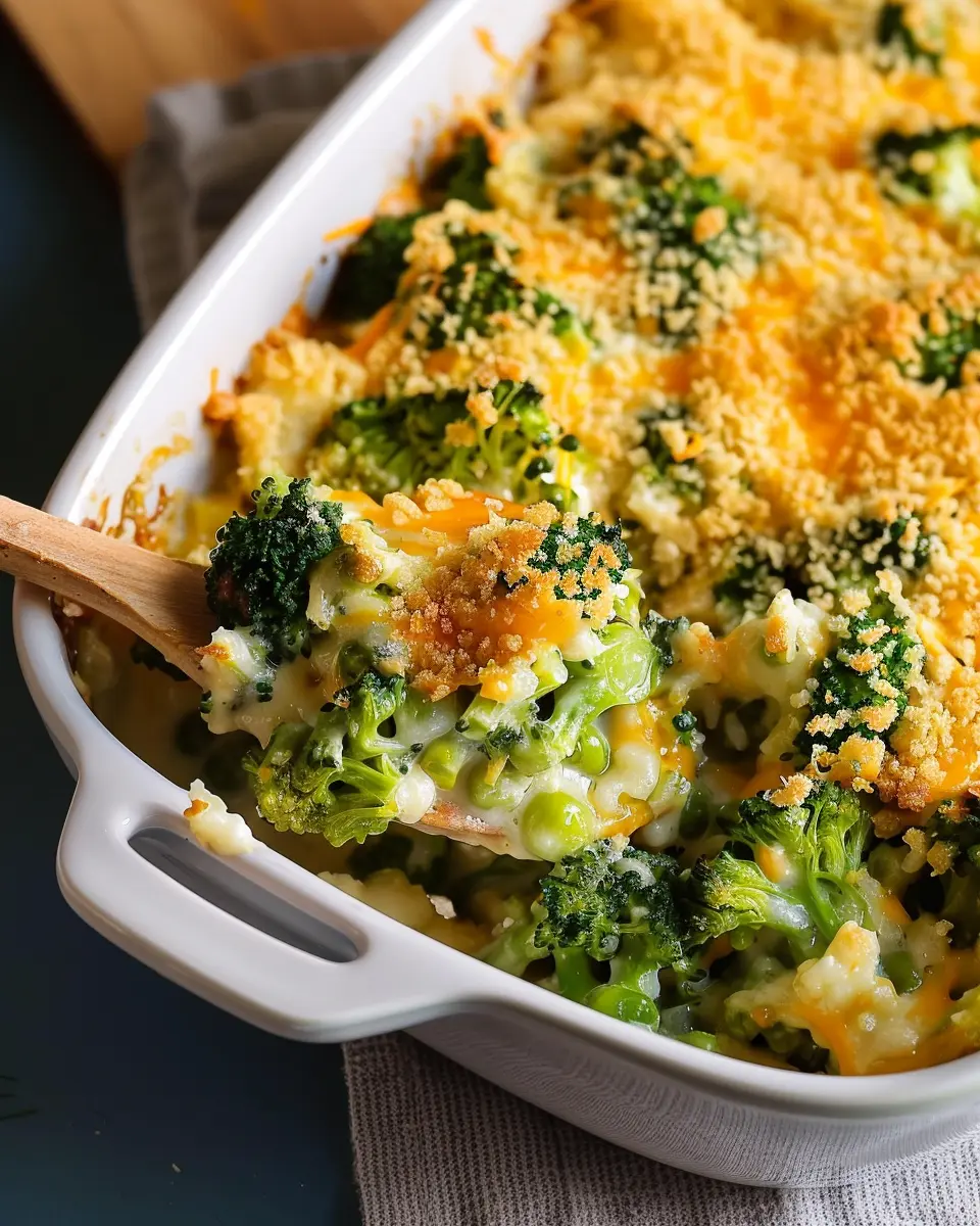 Cheesy Broccoli Casserole: Indulgent Comfort Food with Turkey Bacon