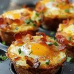 Loaded Bacon and Egg Hash Brown Muffins