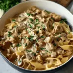 Creamy Turkey Stroganoff