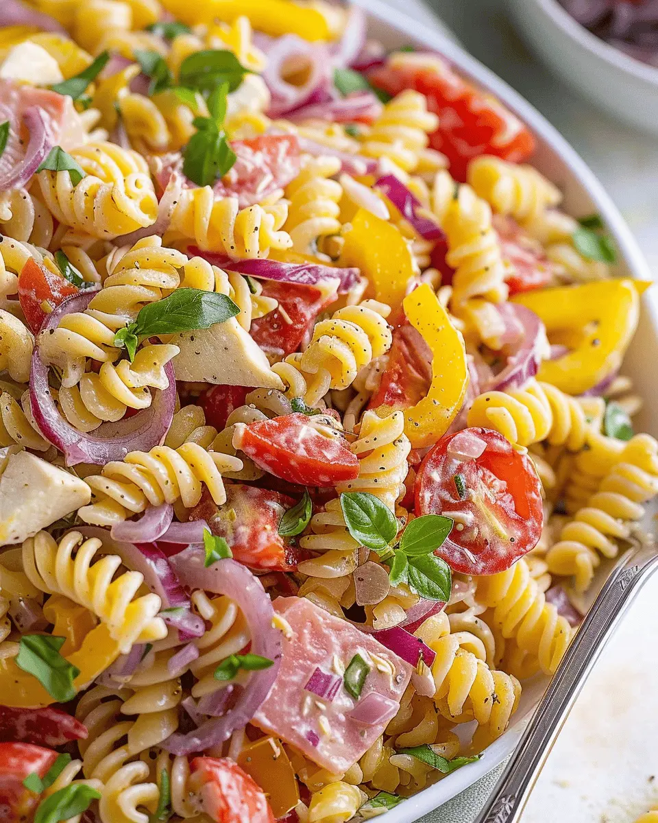 Grinder Pasta Salad with Turkey Bacon: A Fresh, Easy Twist