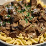 Beef Stroganoff with Egg Noodles