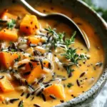 Vegan Pumpkin Wild Rice Soup