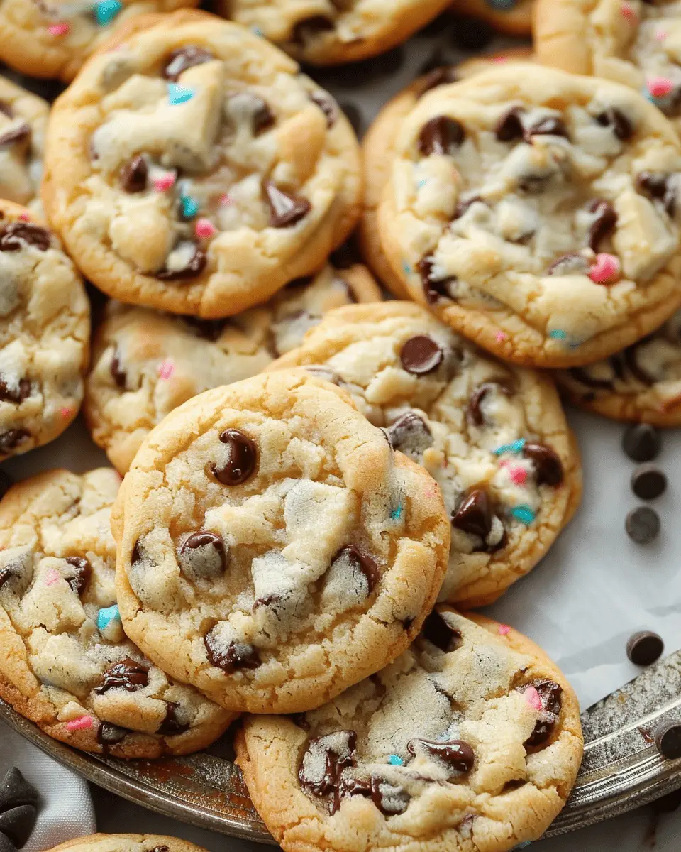 Cake Batter Chocolate Chip Cookies: The Best Homemade Indulgence
