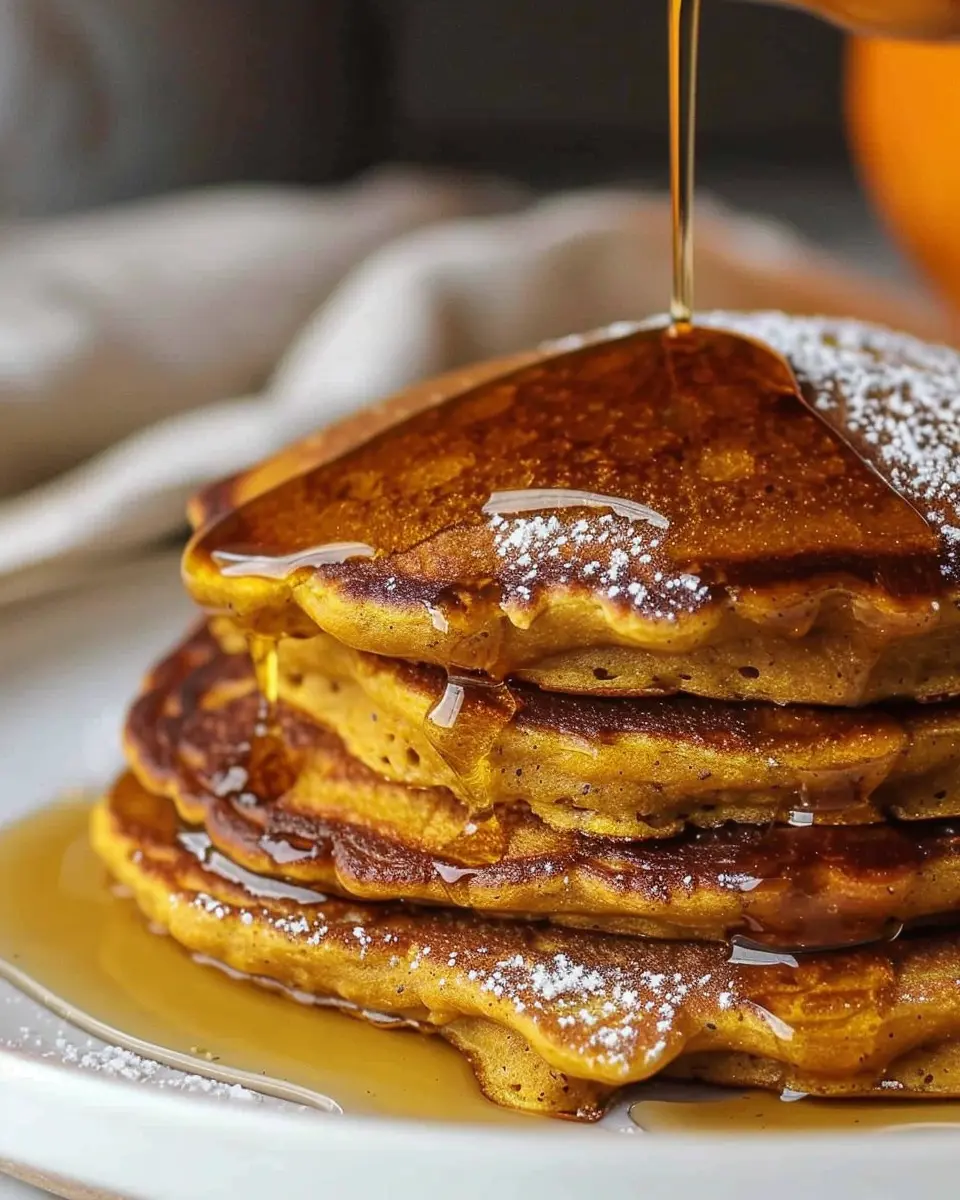 Homemade Gilmore Girls Luke’s Pumpkin Pancakes with Turkey Bacon