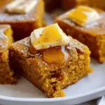 Pumpkin Cornbread with Cinnamon Honey Butter