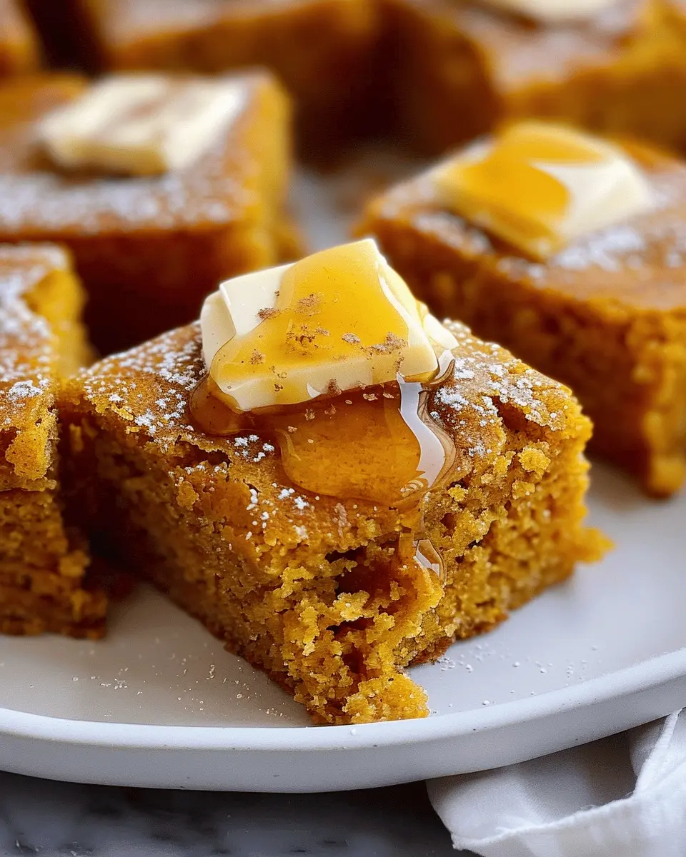 Pumpkin Cornbread with Cinnamon Honey Butter: Easy Fall Delight