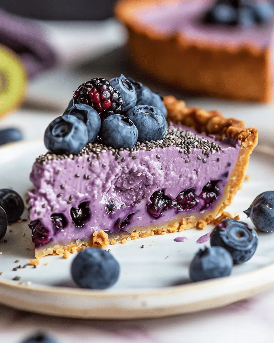 No-Bake Blueberry Chia Seed Pie: Easy and Healthy Delight