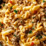 Stovetop Creamy Ground Beef Pasta