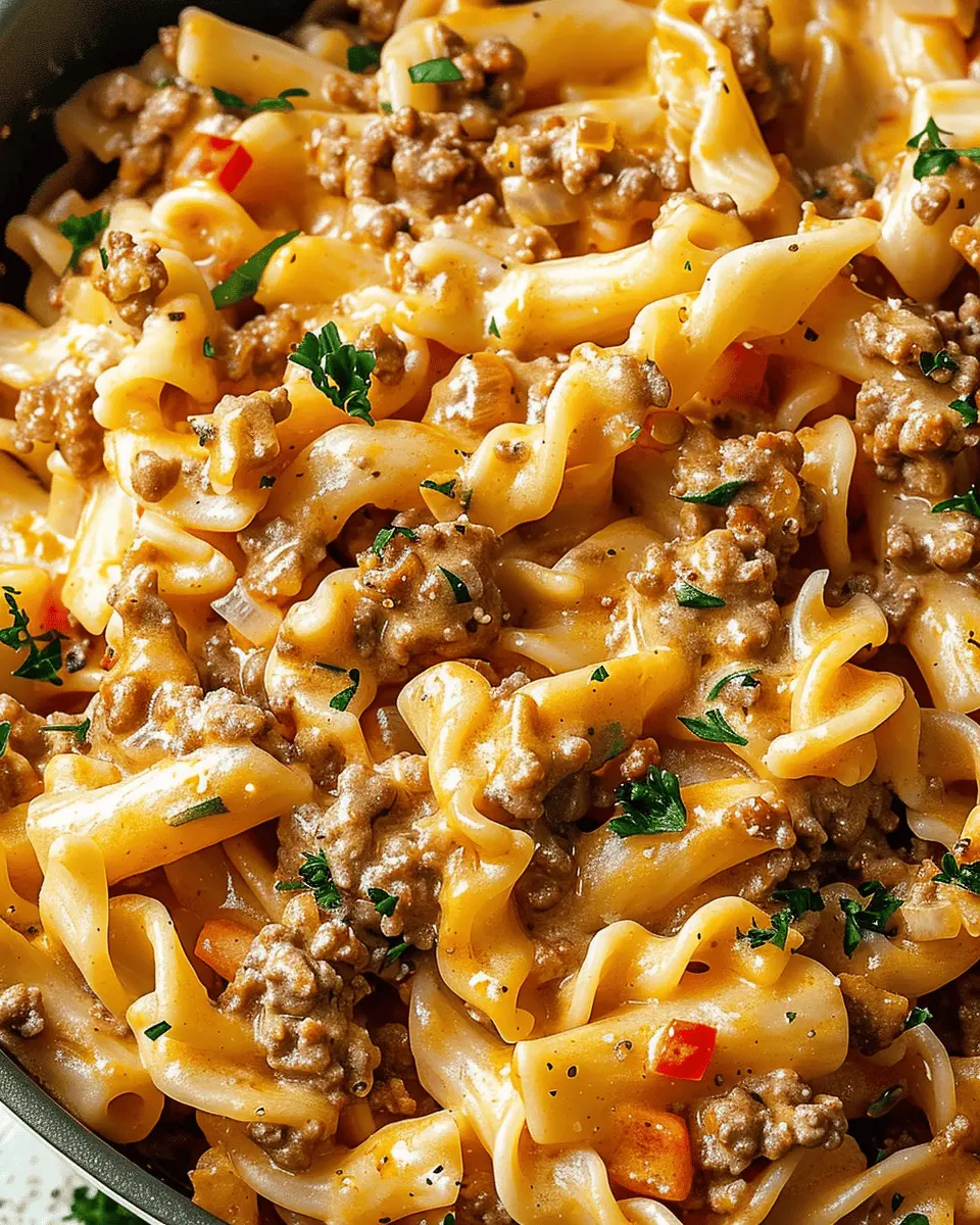 Stovetop Creamy Ground Beef Pasta: Easy Weeknight Delight