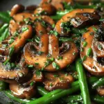 Sautéed Mushrooms and Green Beans