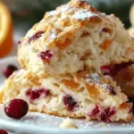Cranberry Orange Sour Cream Scones