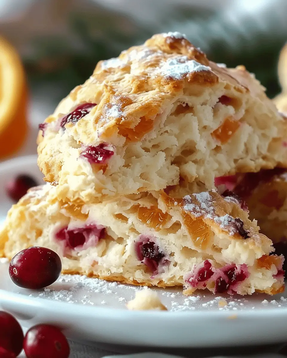 Cranberry Orange Sour Cream Scones: The Best Homemade Delight