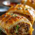 Savory French Onion Sausage Rolls – Golden, Flaky & Full of Flavor