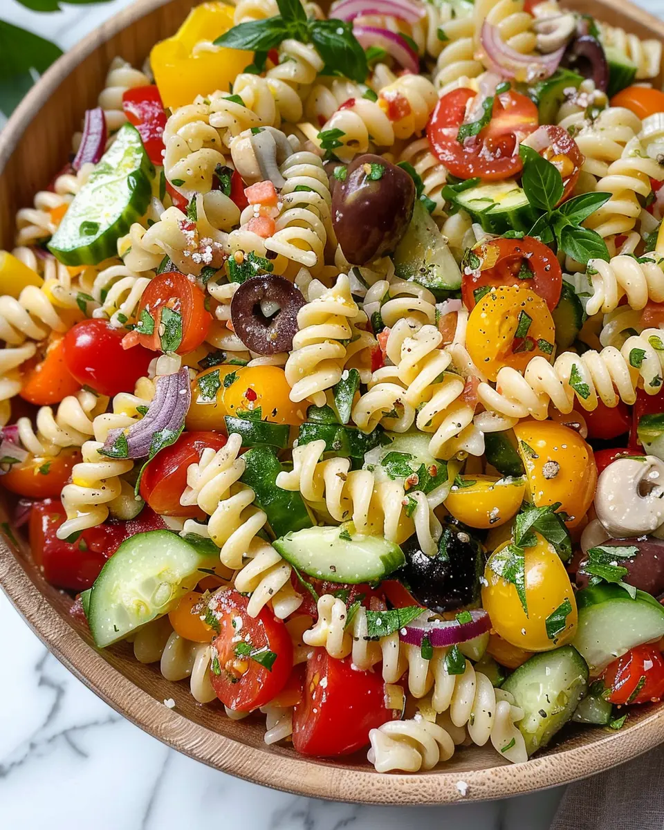 Italian Pasta Salad: A Delightful Twist with Turkey Bacon and Chicken Ham