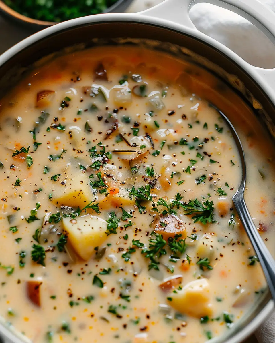 Outback Potato Soup: Indulgent Comfort with Turkey Bacon &amp; Chicken Ham