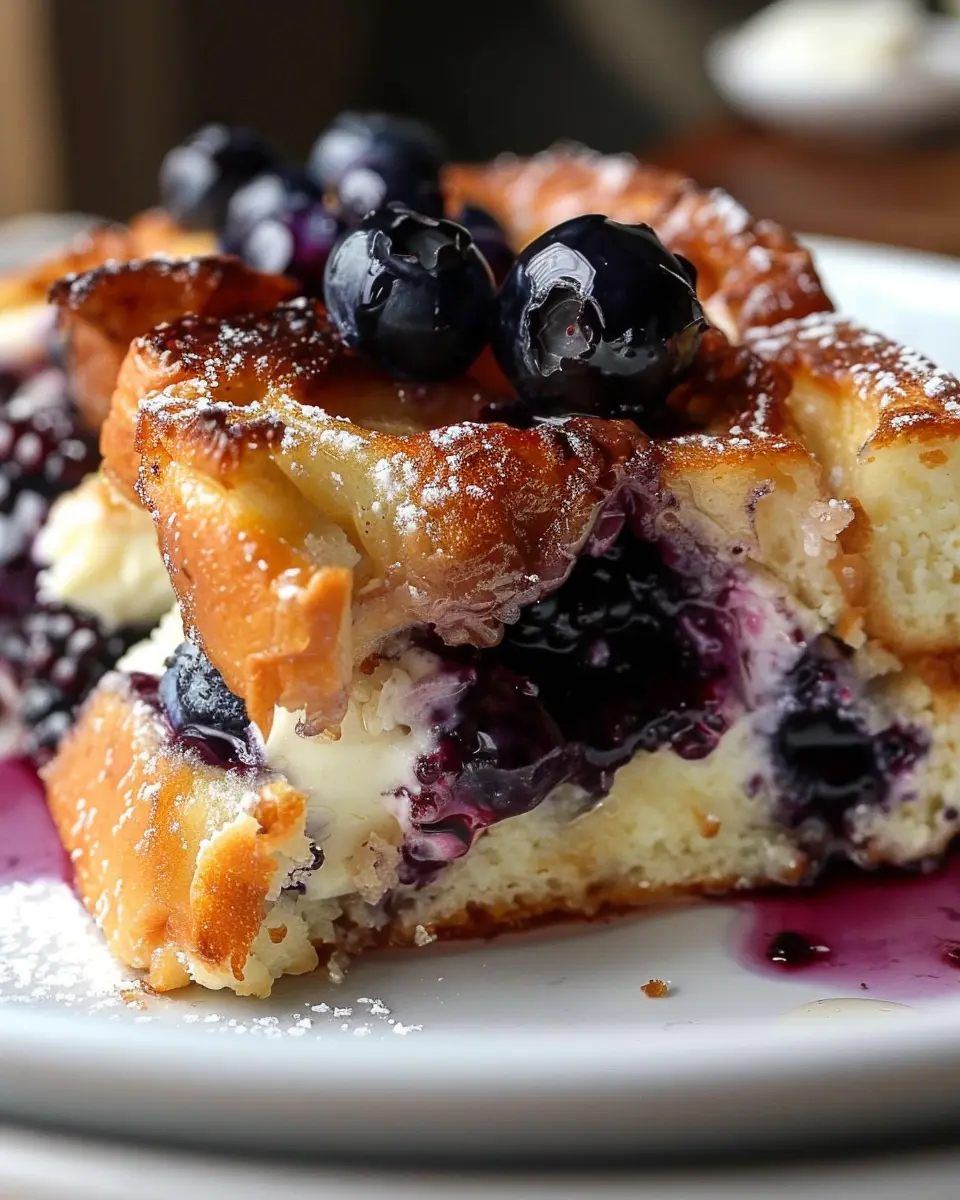 Blueberry Cream Cheese French Toast Casserole: Indulgent Bliss Awaits