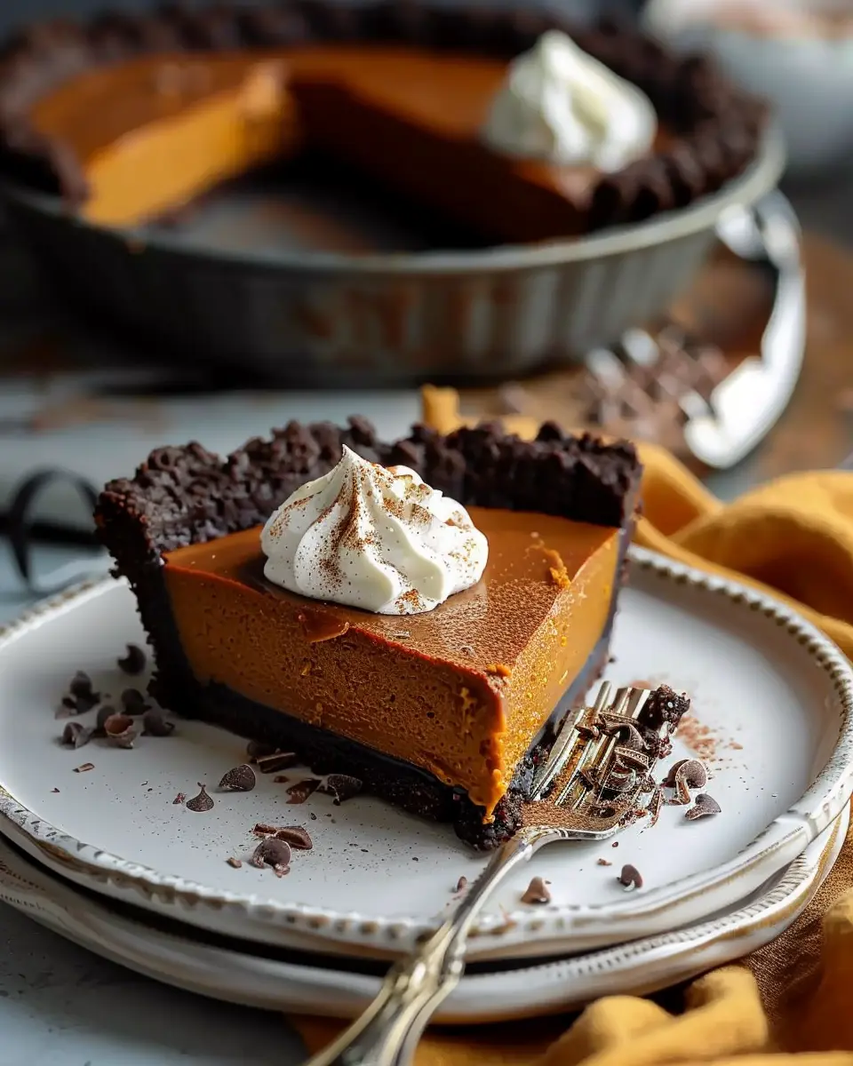 Simple Dark Chocolate Pumpkin Tart for an Indulgent Treat
