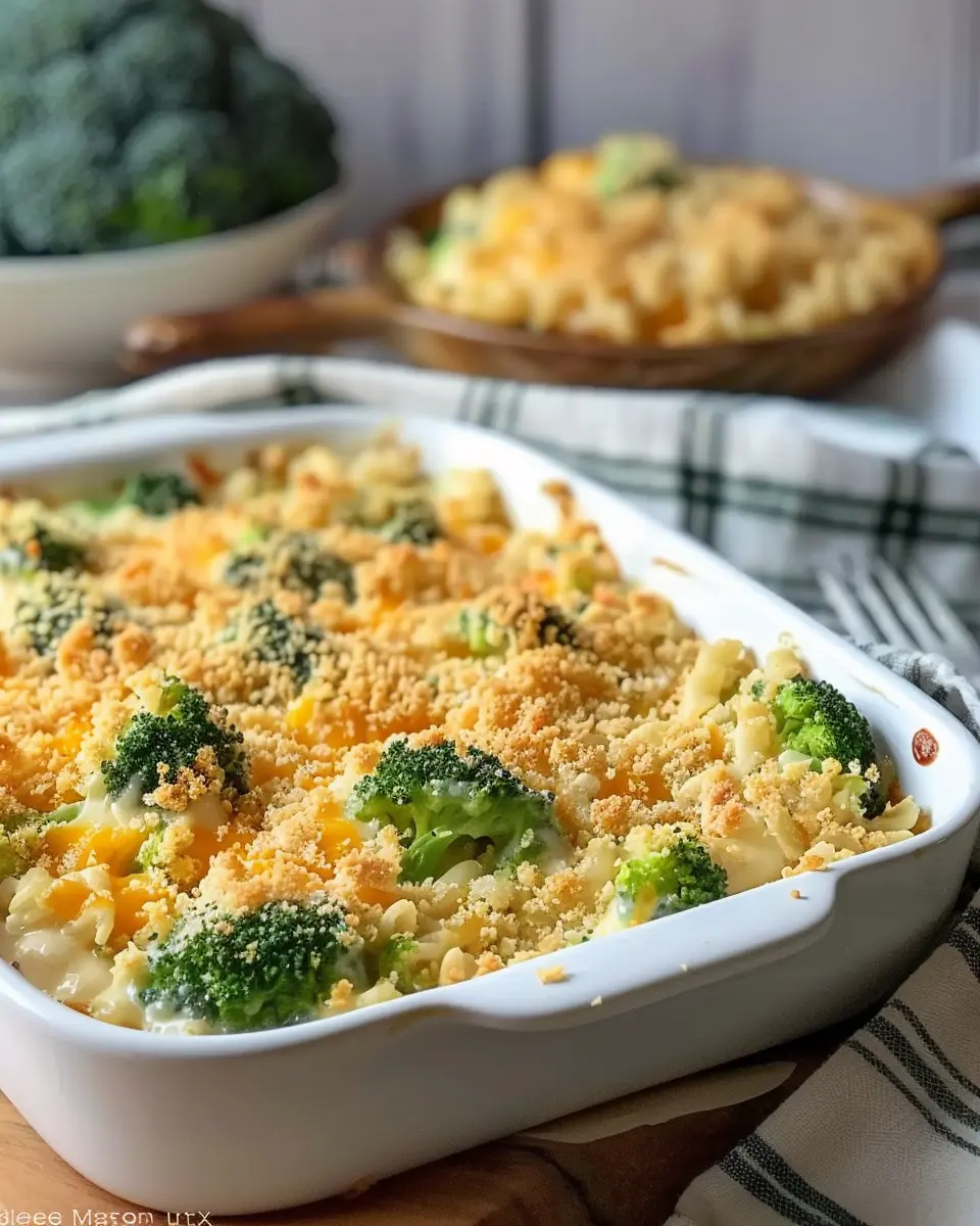 Broccoli Cheese Casserole: Creamy Comfort with Turkey Bacon