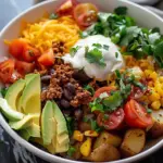 Loaded Potato Taco Bowl