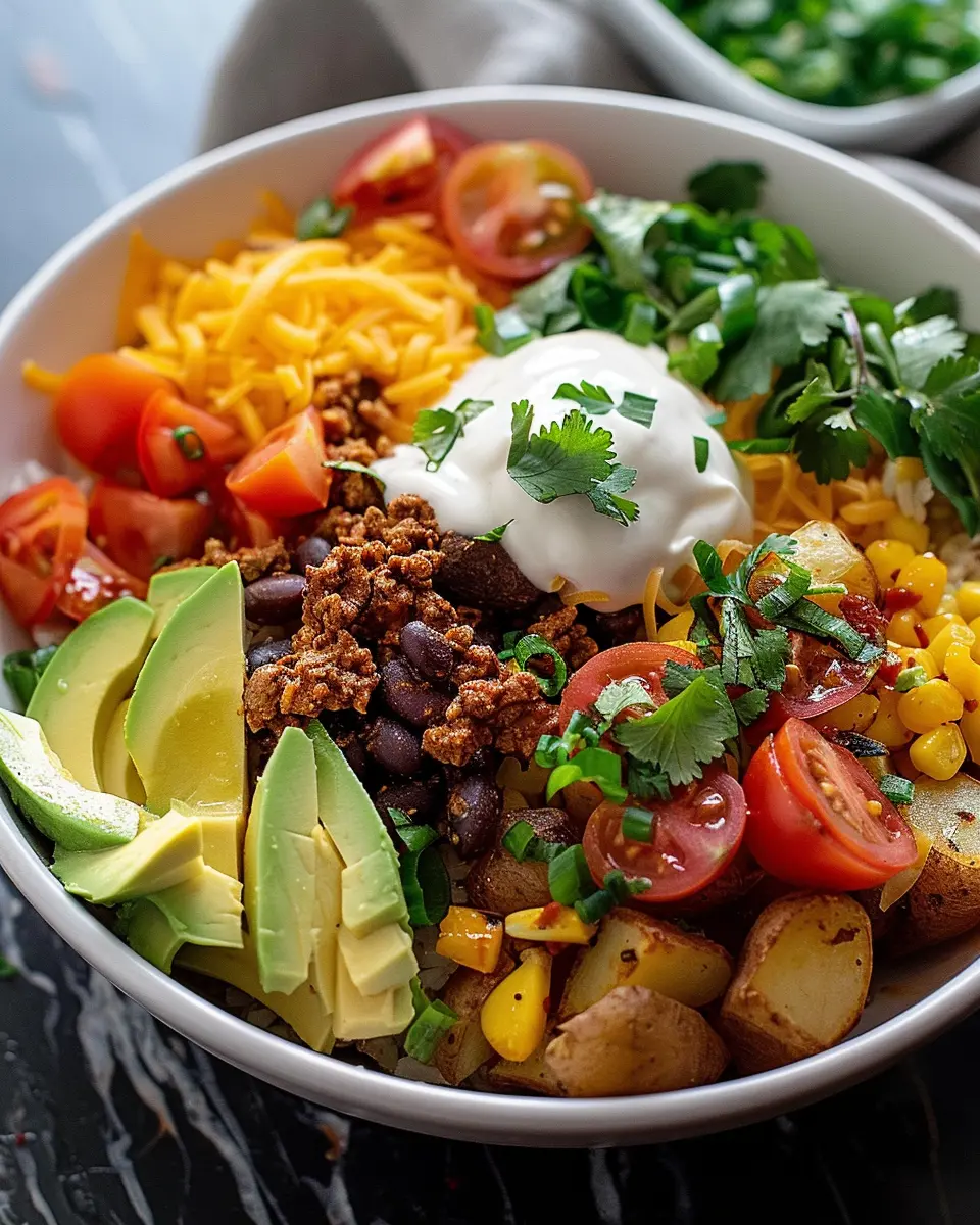 Loaded Potato Taco Bowl: Indulgent Comfort Food Made Easy