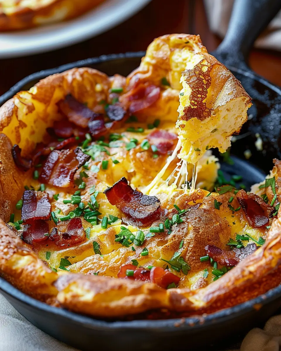 Savory Cheddar &amp; Turkey Bacon Dutch Baby: A Delicious Twist