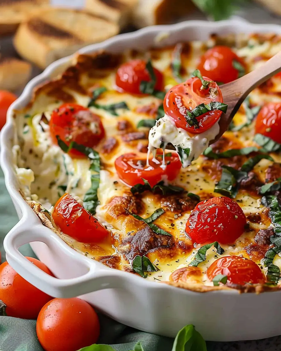 Caprese Dip Recipe: Easy and Indulgent with Turkey Bacon Twist