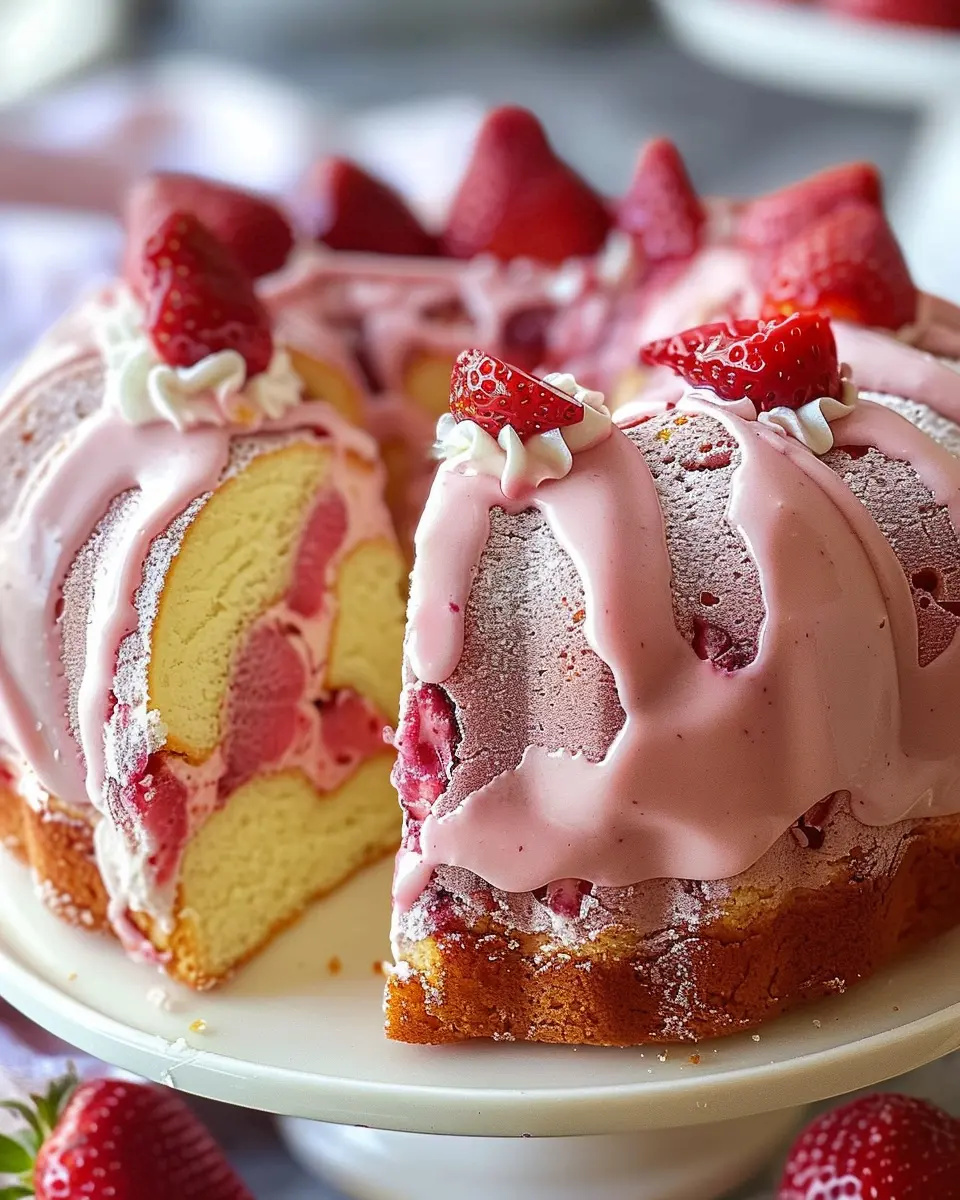 Strawberry Milkshake Pound Cake Recipe: The Best Indulgent Treat