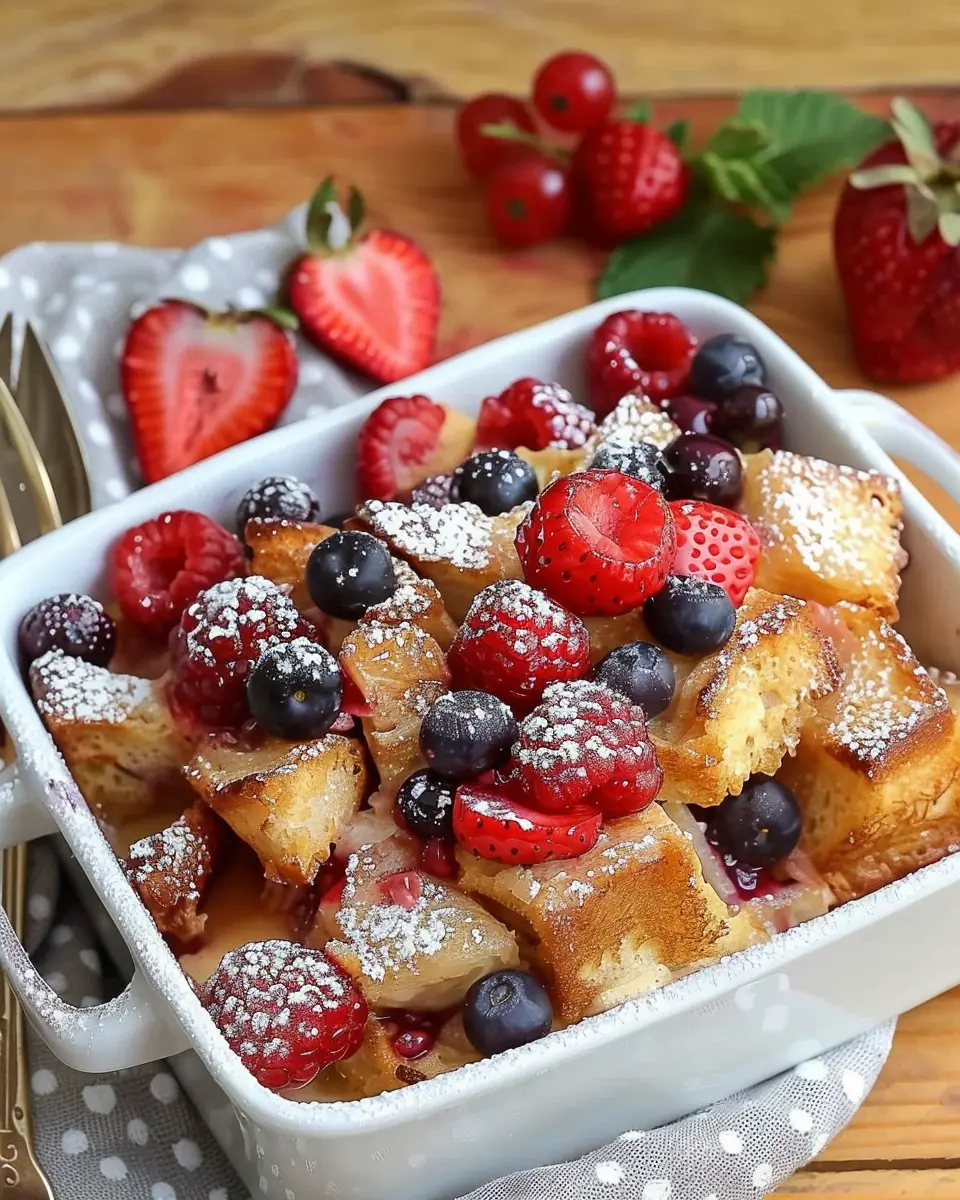 Berry French Toast Casserole: The Easy Indulgence for Breakfast Lovers