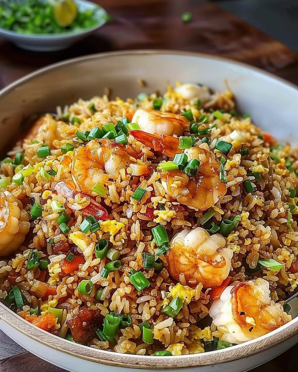 Bang Bang Fried Rice: Easy Recipe with Turkey Bacon and Chicken Ham