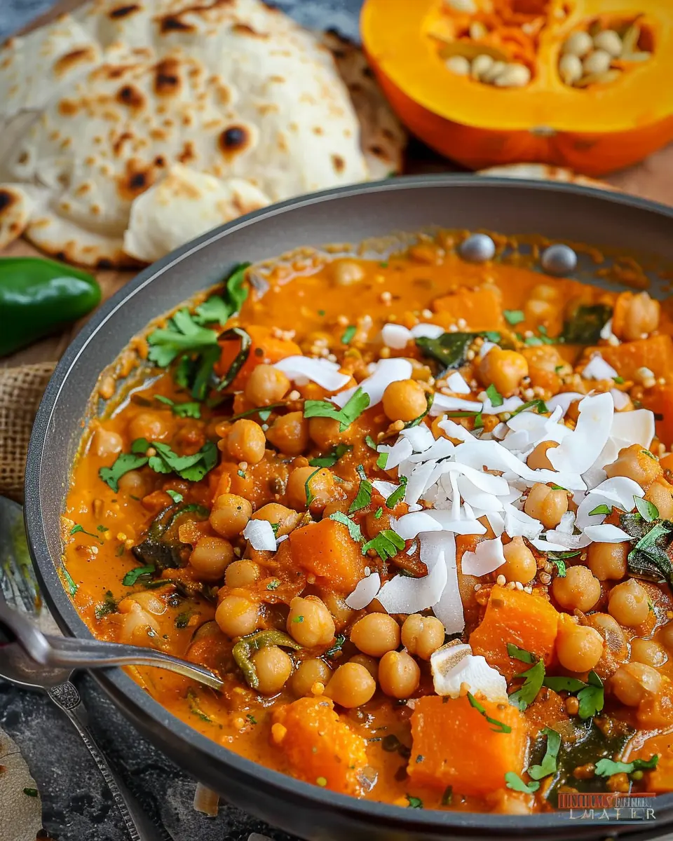 Pumpkin Curry with Chickpeas and Coconut: Easy Comfort Food Delight