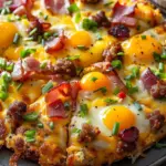 Breakfast Pizza Hash Brown Crust