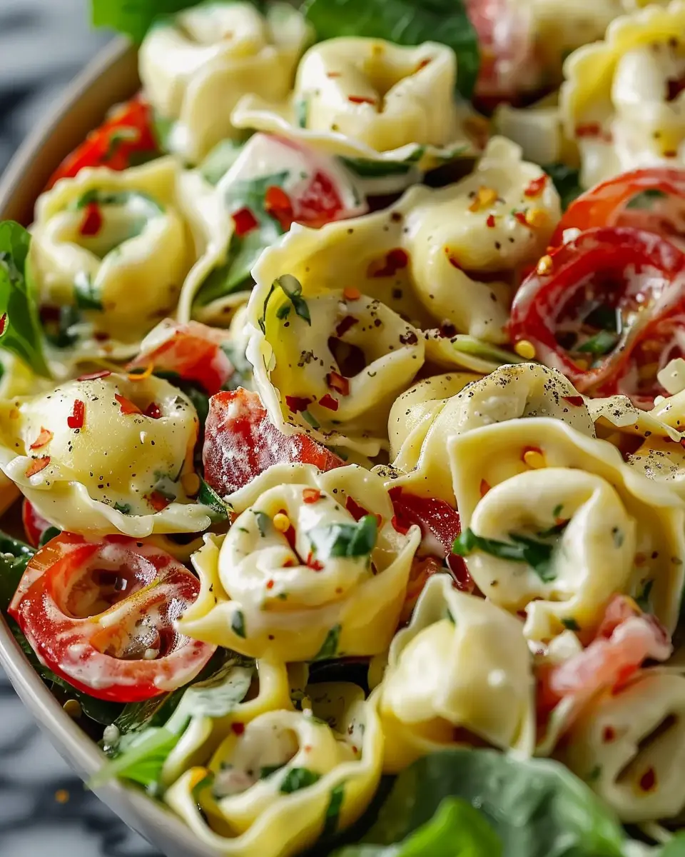 Fresh Grinder Tortellini Salad: Easy Recipe with Turkey Bacon and Chicken Ham