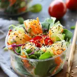 Spring Roll Salad with Spicy Ginger Dressing