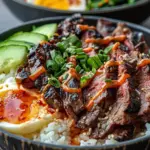 Korean BBQ Steak Rice Bowls